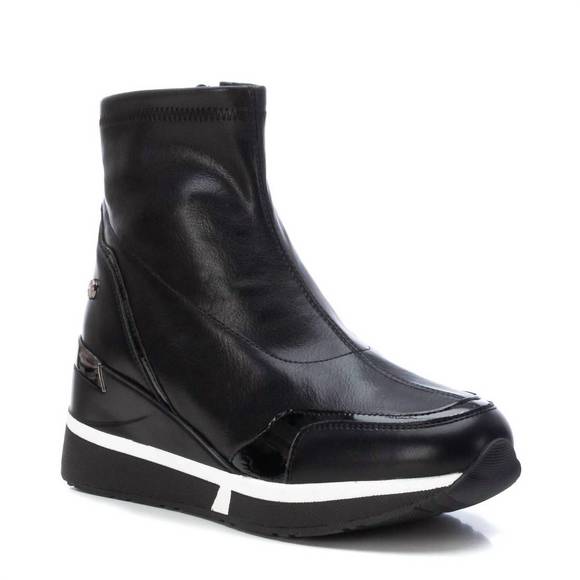 NEW XTI women's wedge sport booties in black - Picture 1 of 2